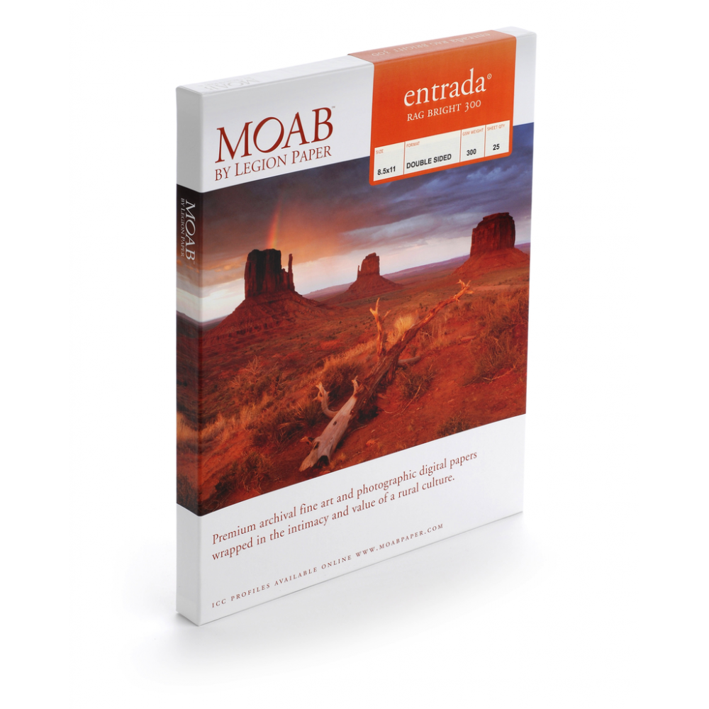 Moab Entrada Bright 300 A4 tosidig 25 ark