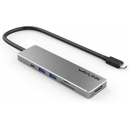 WAVLINK USB-C travel mini dock, KORTLESER+HDMI+USB3.0