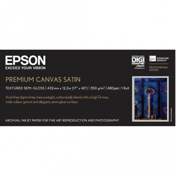 Epson Premium Satin Canvas roll 350g 24"x12,2m