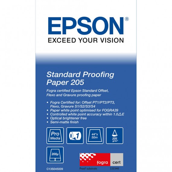 Epson Standard Proofing Paper 205g 17"x50m