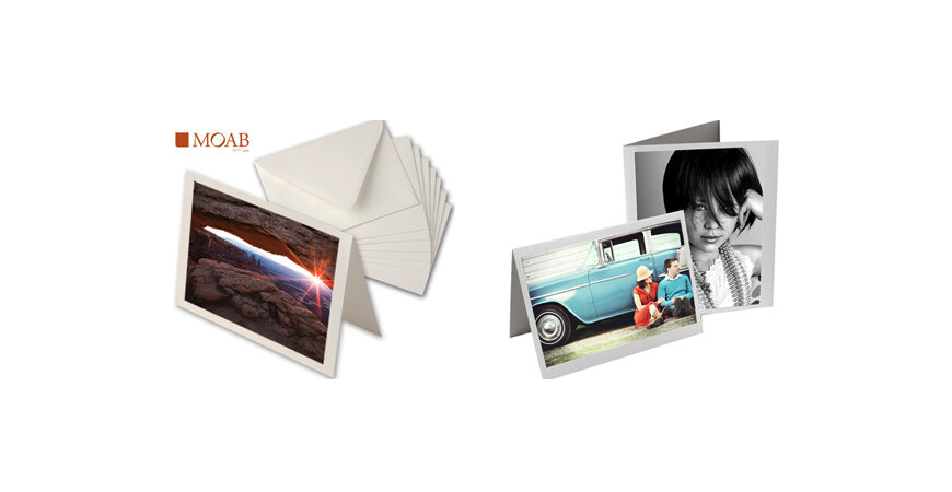 Print egne takkekort i FineArt kvalitet på 100% bomullspapir fra Lightroom og Photoshop